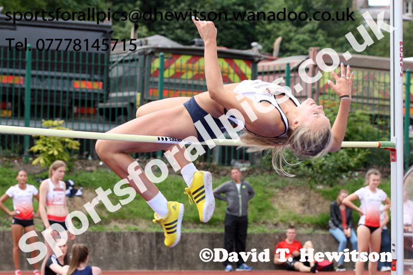 Womens high jump, EAP International Combined Events, Hexham Northumberland. Photo: David T. Hewitson/Sports for All Pics